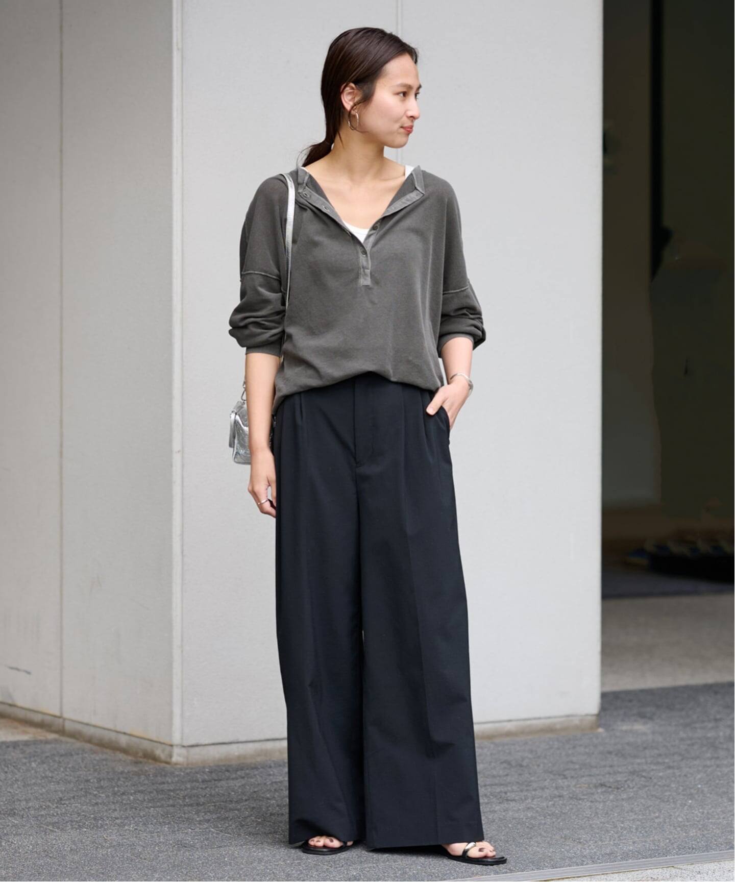 framework ウォッシャブルTWタックワイドパンツ　36 FRAMeWORK（フレームワーク）の「≪予約≫ウォッシャブルTW
