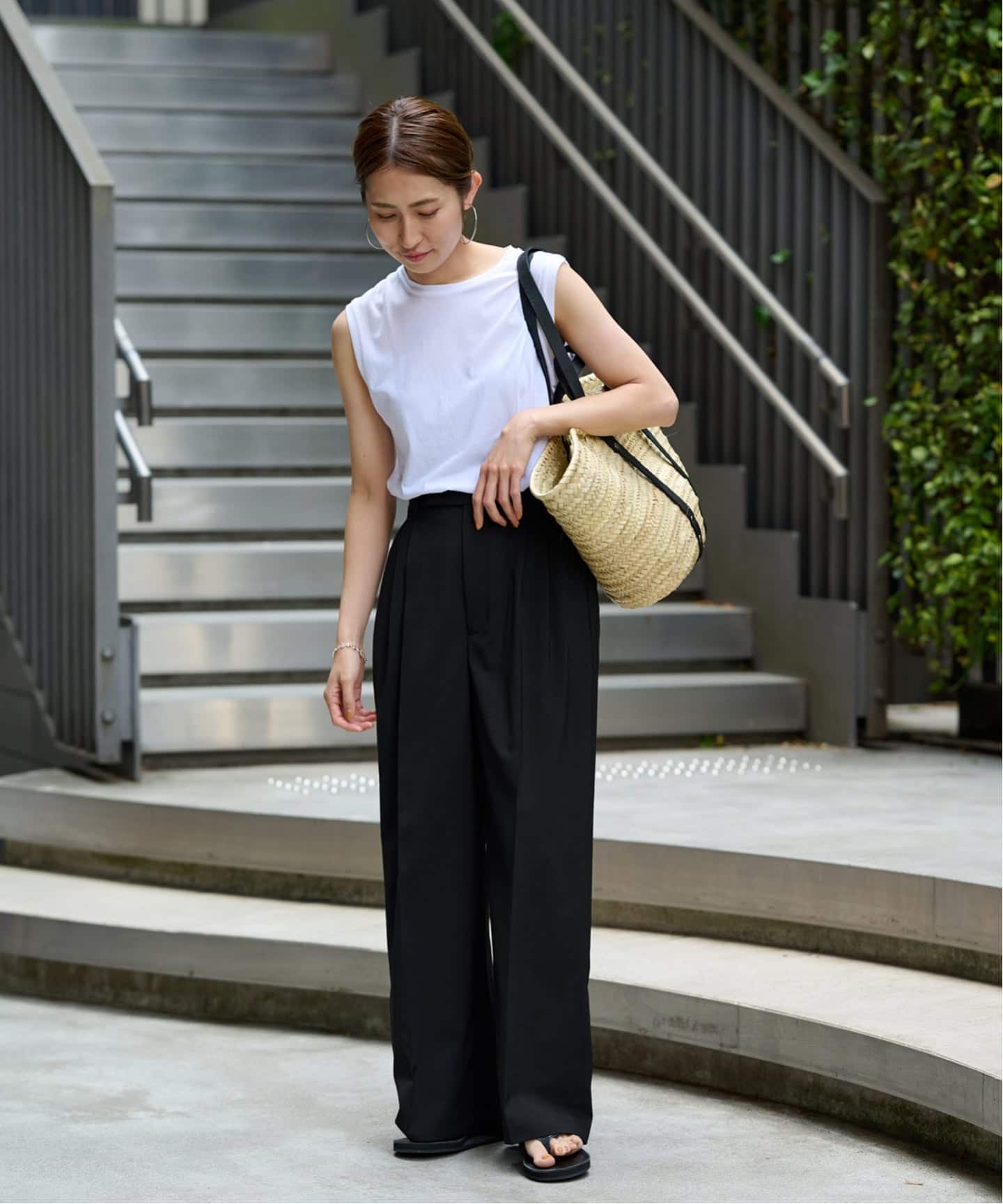 framework ウォッシャブルTWタックワイドパンツ　36 ≪WEB限定追加≫ウォッシャブルTWタックワイドパンツ