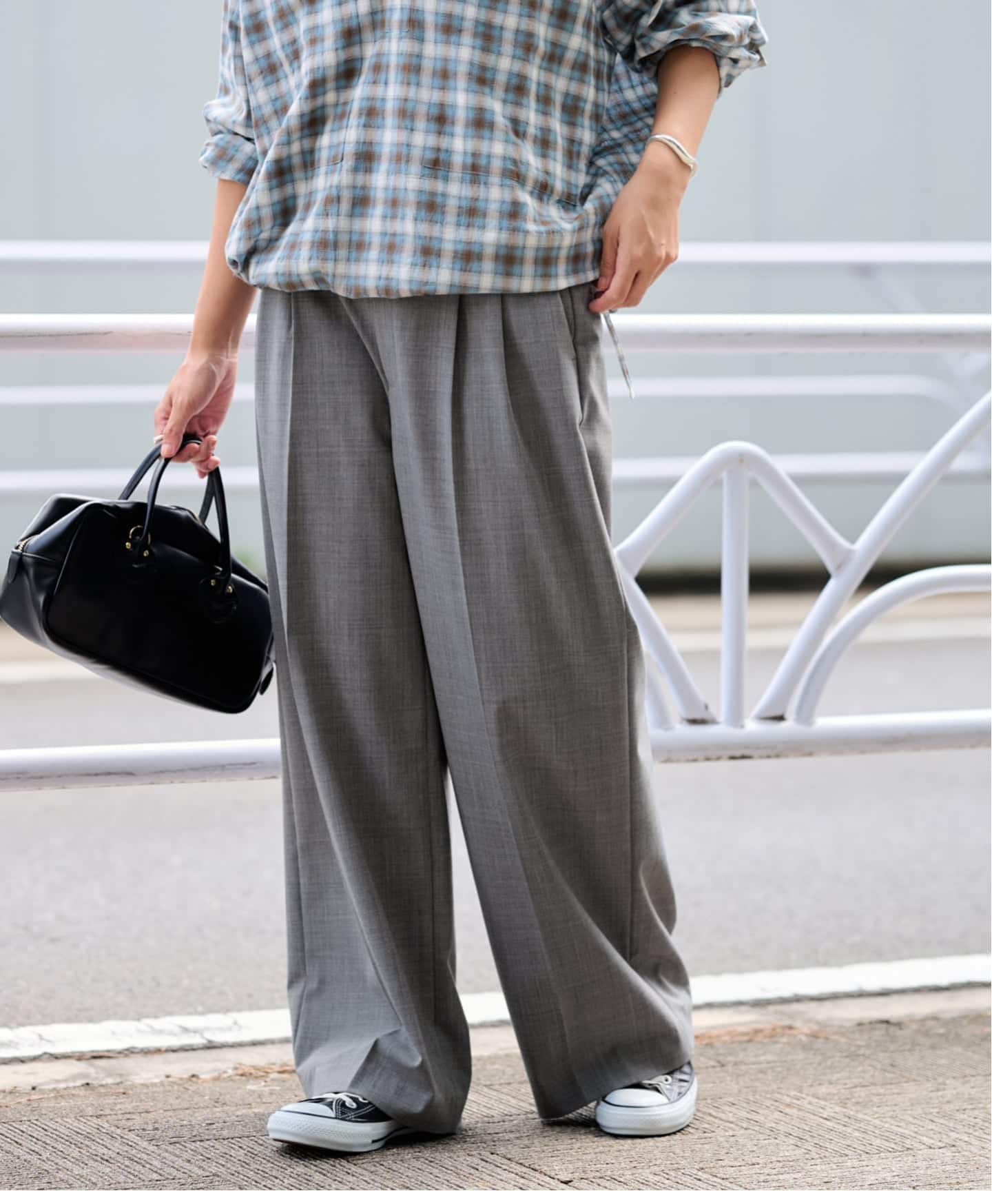 framework ウォッシャブルTWタックワイドパンツ　36 ≪WEB限定追加≫ウォッシャブルTWタックワイドパンツ