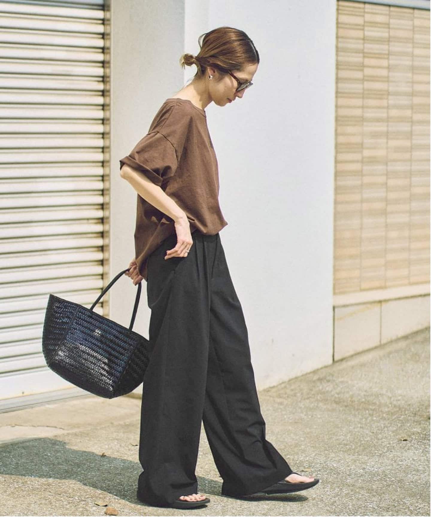 FRAMeWORK ウォッシャブルTWタックワイドパンツ2 ≪WEB限定追加≫ウォッシャブルTWタックワイドパンツ