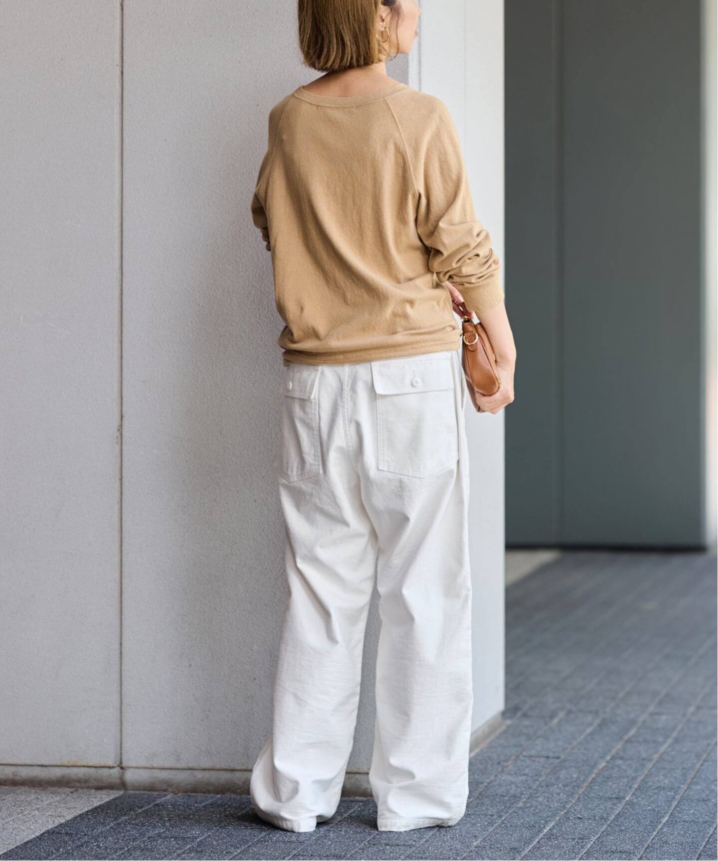 ≪一部カラーWEB限定≫ミリタリースラブバックサテンベイカーパンツ