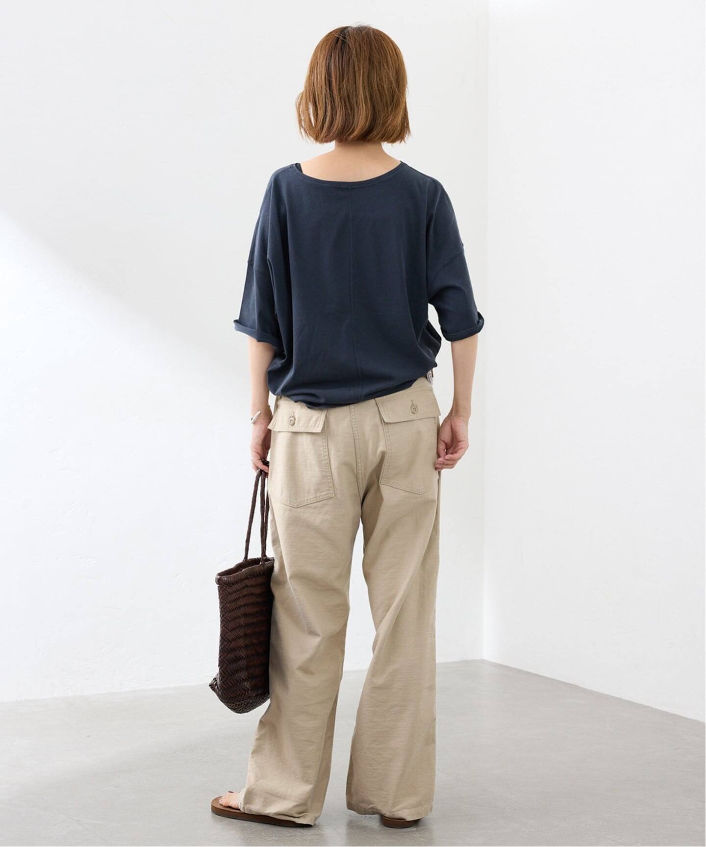 エンジニアードガーメンツ バックサテン ベイカーパンツ ネイビー サイズ30 中古・古着通販】Engineered Garments (エンジニアド ガーメンツ