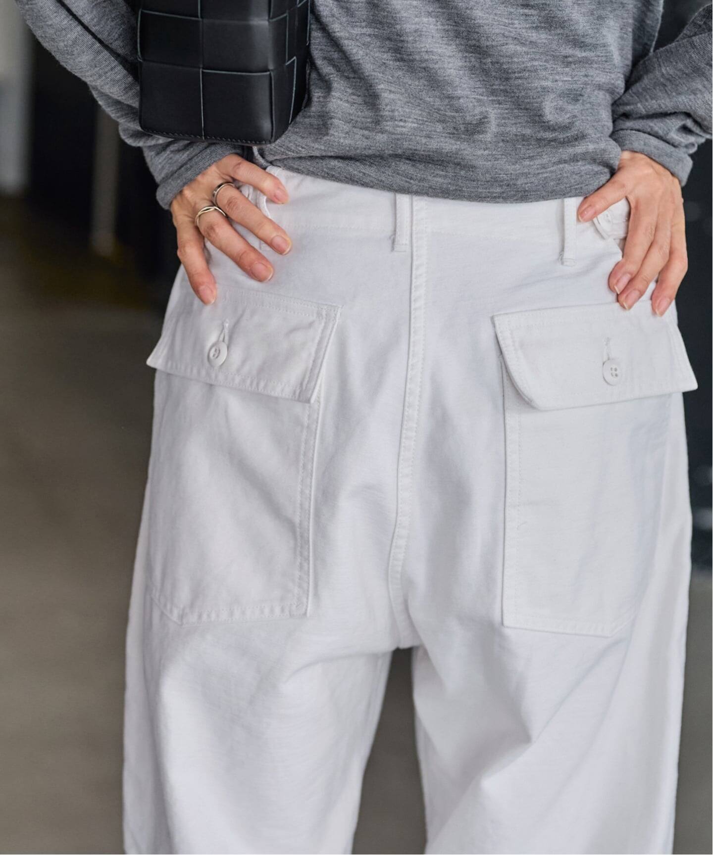 ≪追加≫ミリタリースラブバックサテンベイカーパンツ 2（カーゴパンツ