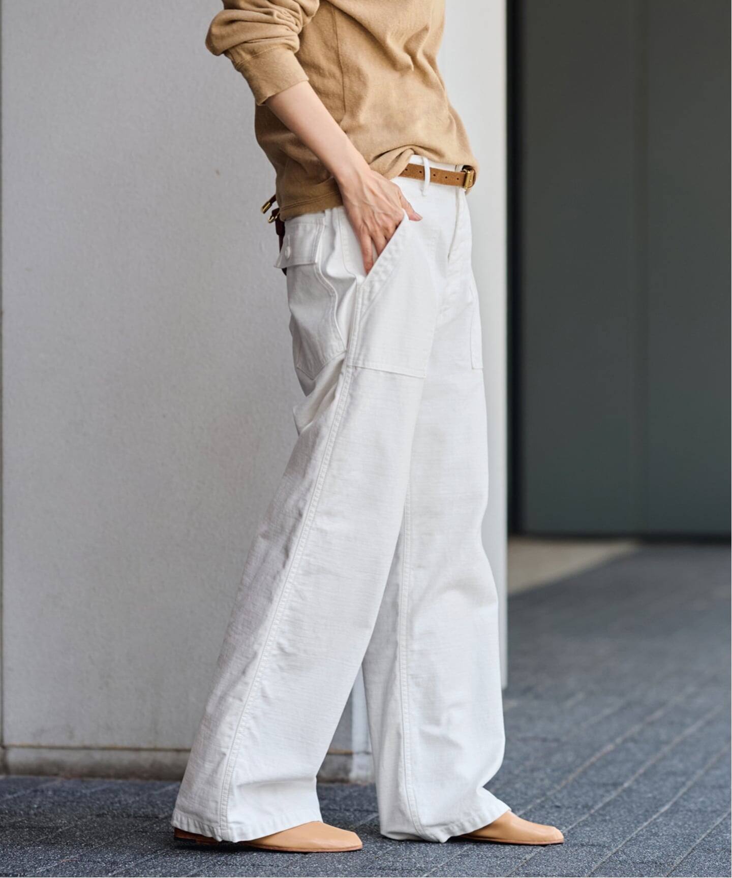 ≪追加≫ミリタリースラブバックサテンベイカーパンツ 2（カーゴパンツ