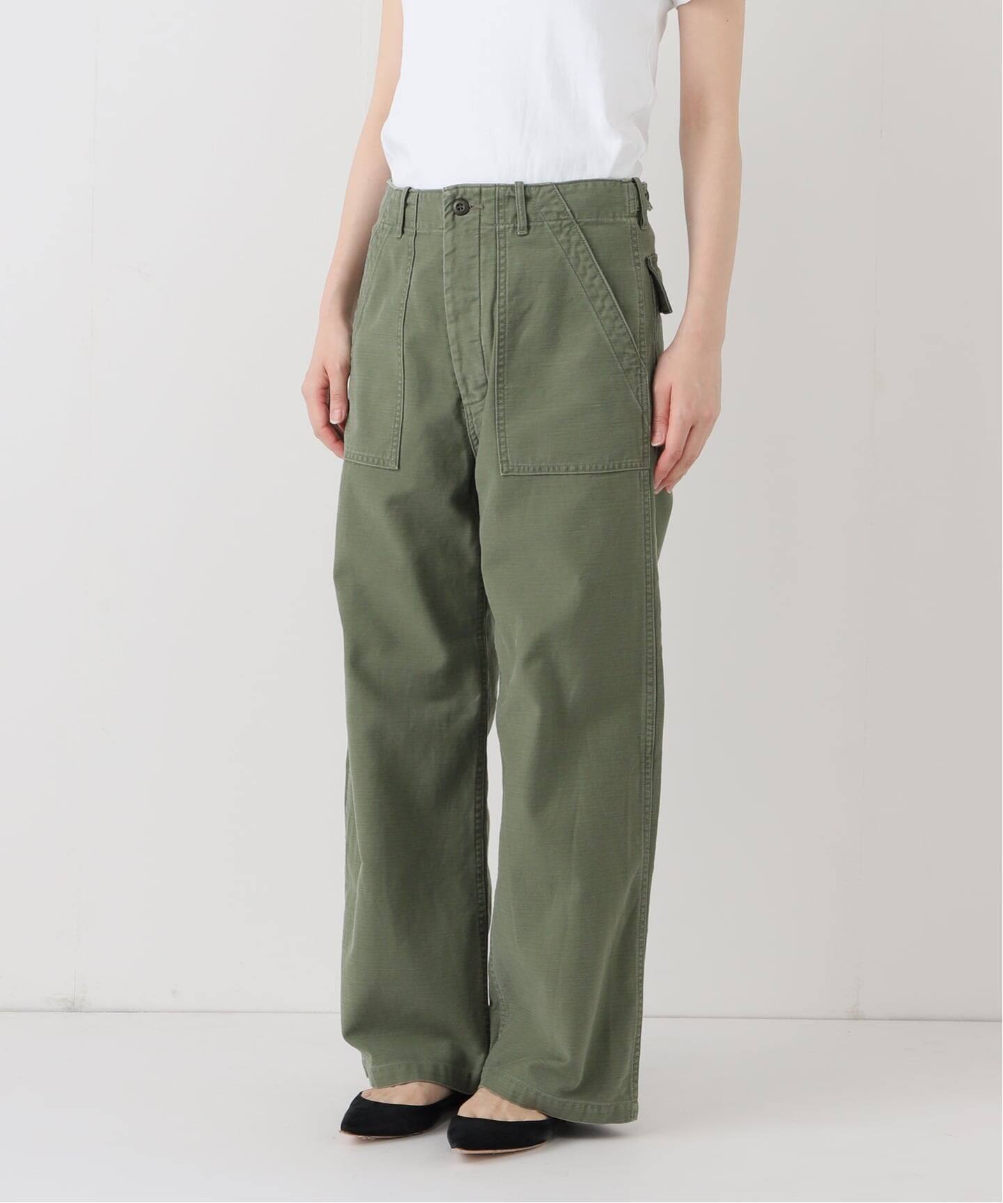 ≪追加≫ミリタリースラブバックサテンベイカーパンツ 2（カーゴパンツ