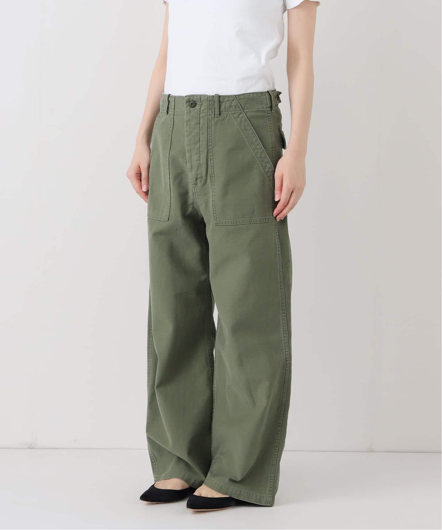 ≪追加≫ミリタリースラブバックサテンベイカーパンツ 2（カーゴパンツ