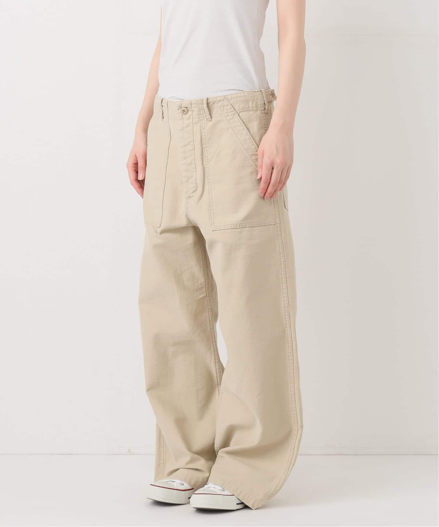 FRAMe WORK ミリタリースラブ バックサテンベイカーパンツ ≪追加≫ミリタリースラブバックサテンベイカーパンツ3（カーゴパンツ