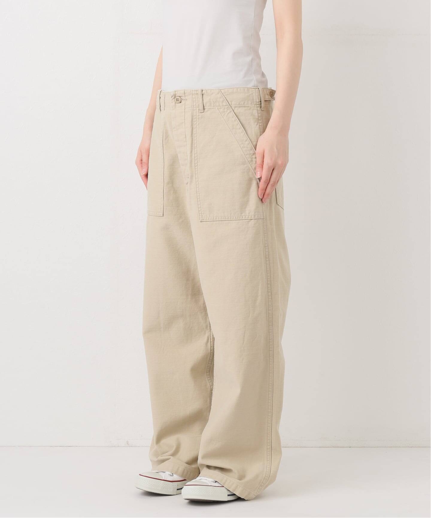 ≪追加≫ミリタリースラブバックサテンベイカーパンツ3（カーゴパンツ