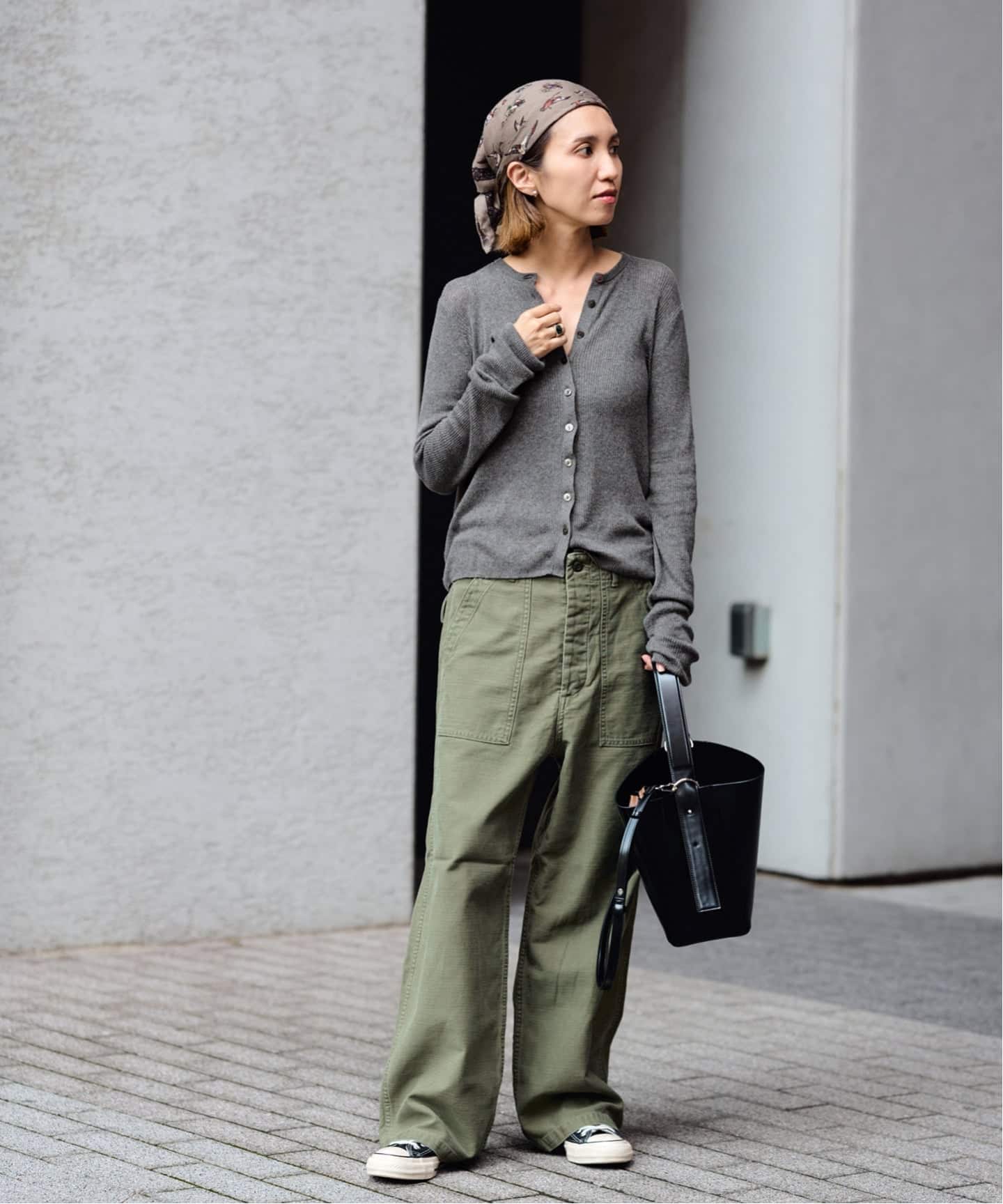 ≪追加≫ミリタリースラブバックサテンベイカーパンツ 4（カーゴパンツ