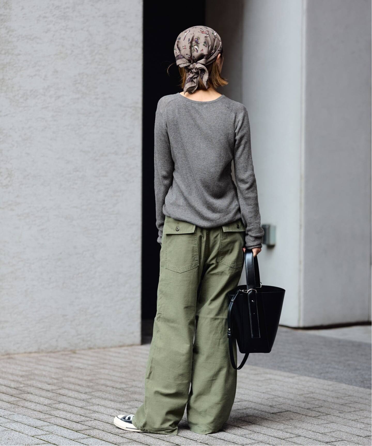 ≪追加≫ミリタリースラブバックサテンベイカーパンツ 4（カーゴパンツ