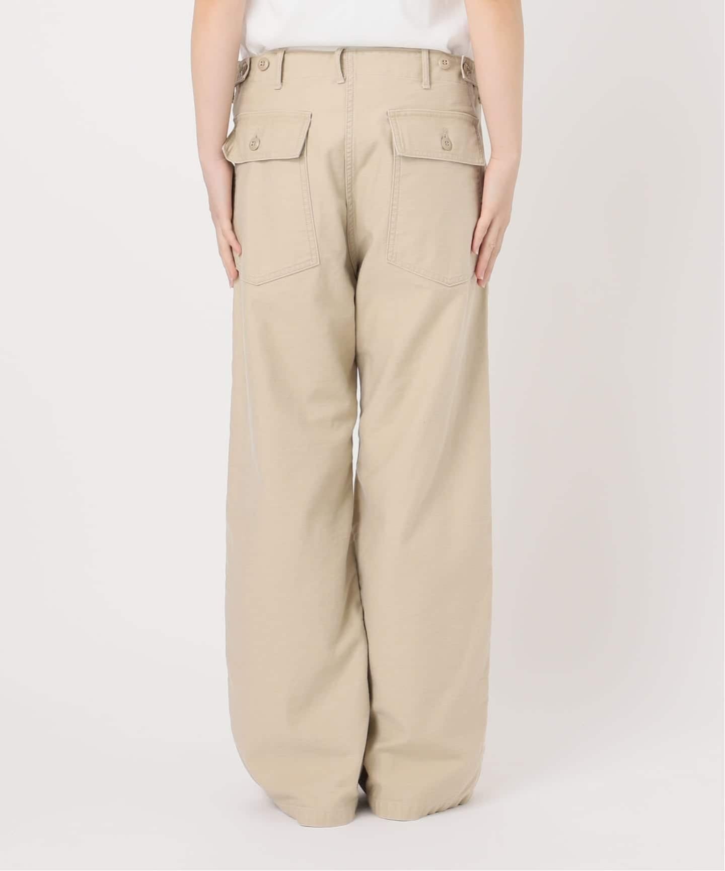 ≪追加≫ミリタリースラブバックサテンベイカーパンツ 4（カーゴパンツ