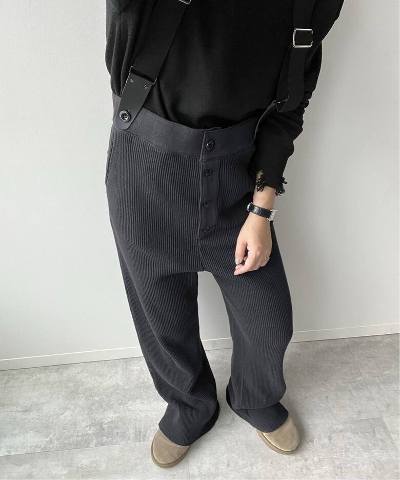 ワッフルサスペンダー付きパンツ（その他パンツ）｜FRAMeWORK 
