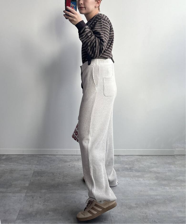 ワッフルサスペンダー付きパンツ（その他パンツ）｜FRAMeWORK  