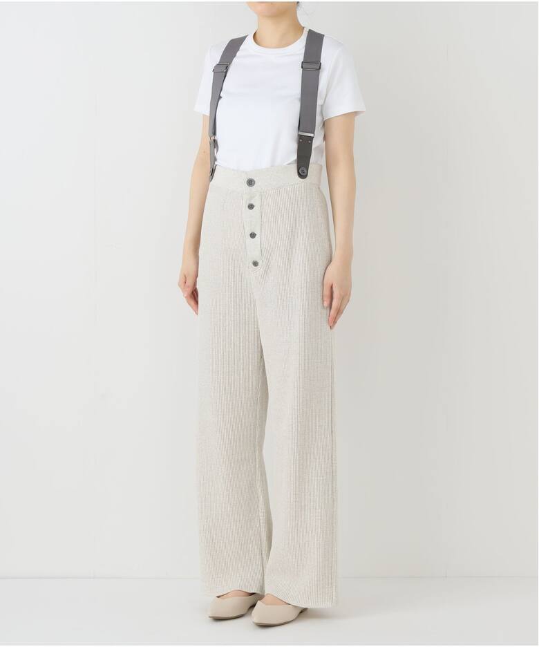 ワッフルサスペンダー付きパンツ（その他パンツ）｜FRAMeWORK  