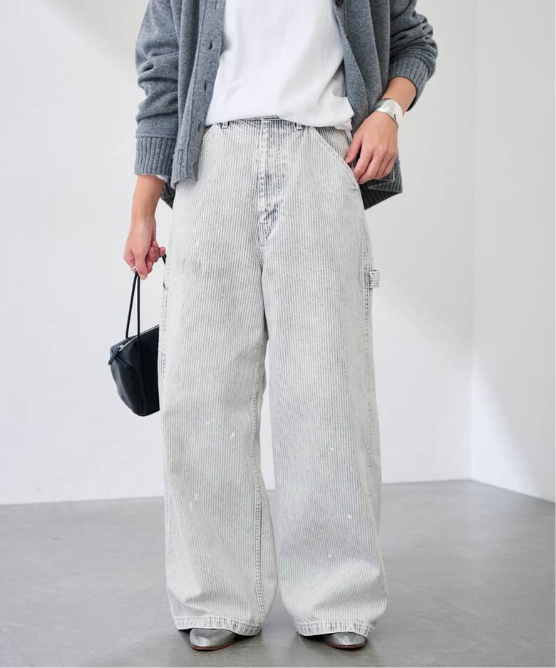 ブリーチリペアヒッコリーパンツ（その他パンツ）｜FRAMeWORK  