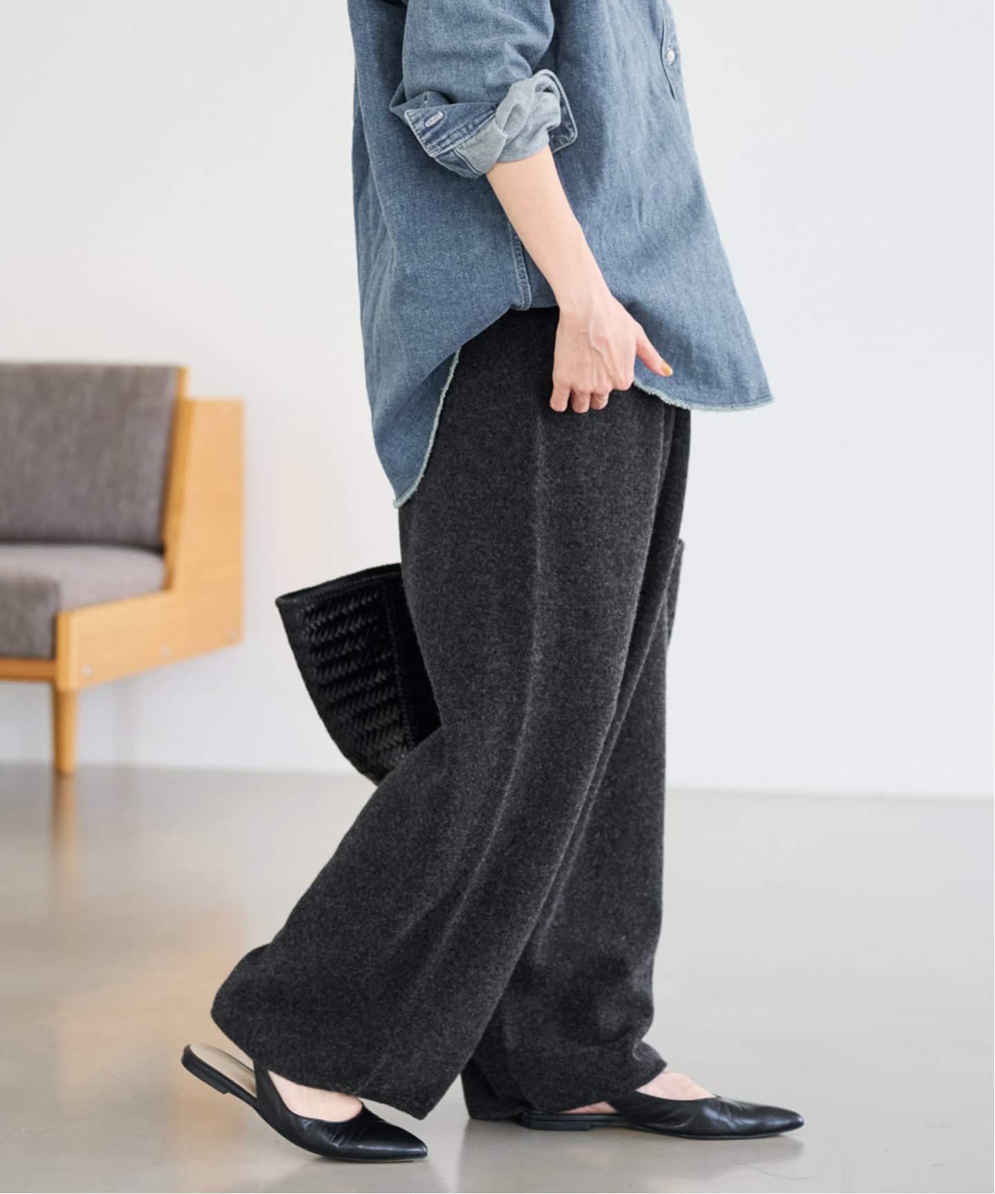 ≪追加≫圧縮ウールワイドパンツ（その他パンツ）｜FRAMeWORK