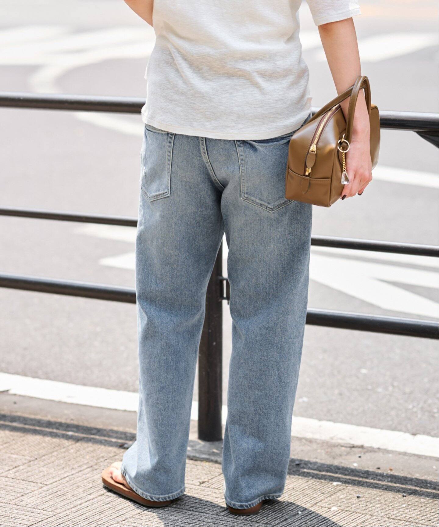 ≪追加・ベストセラー≫デニムストレートパンツ2（デニムパンツ