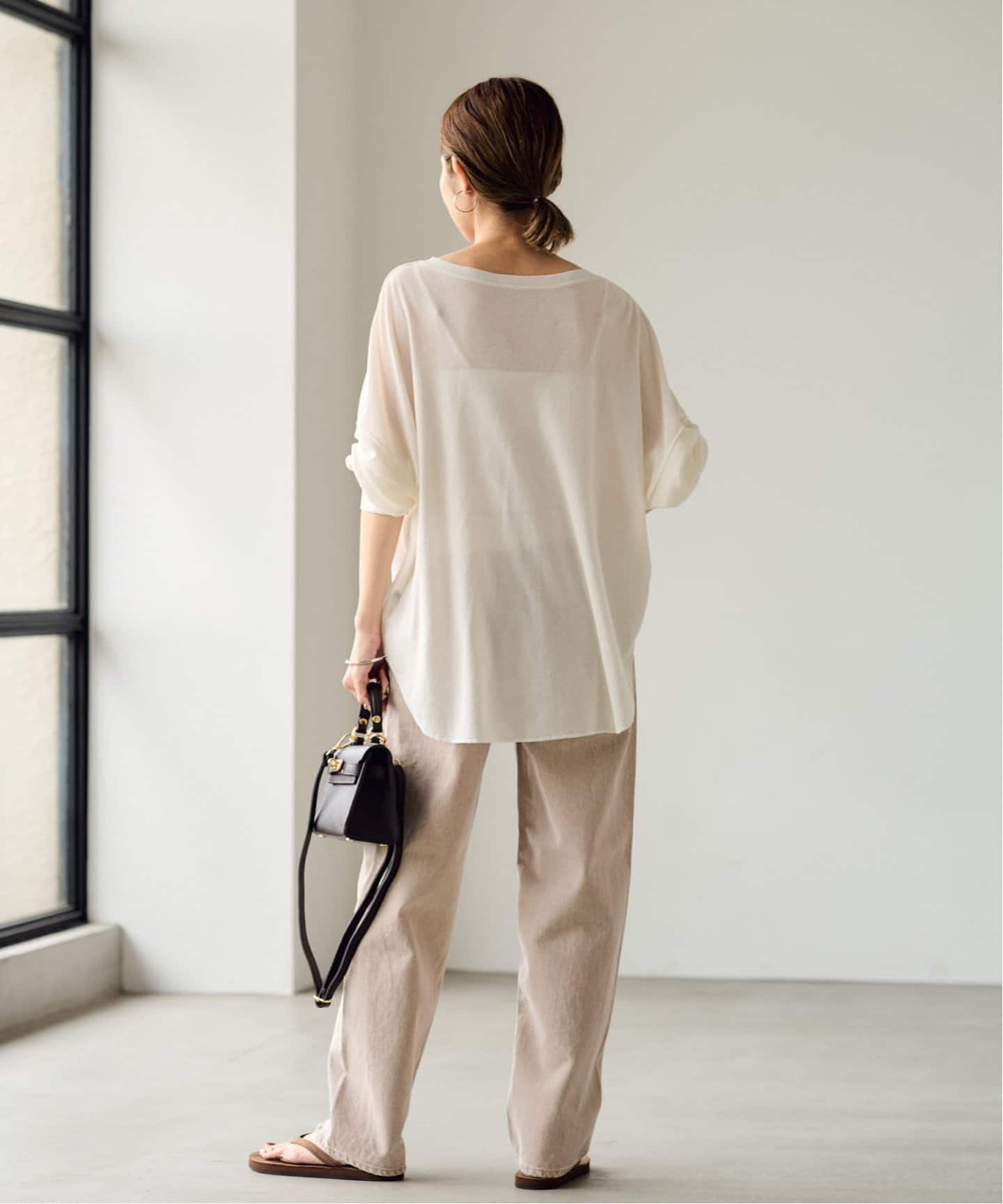 FRAMeWORK✨新品5Pストレートレッグデニム(ベージュ) 5Pストレートレッグデニムパンツ（デニムパンツ・ジーンズ