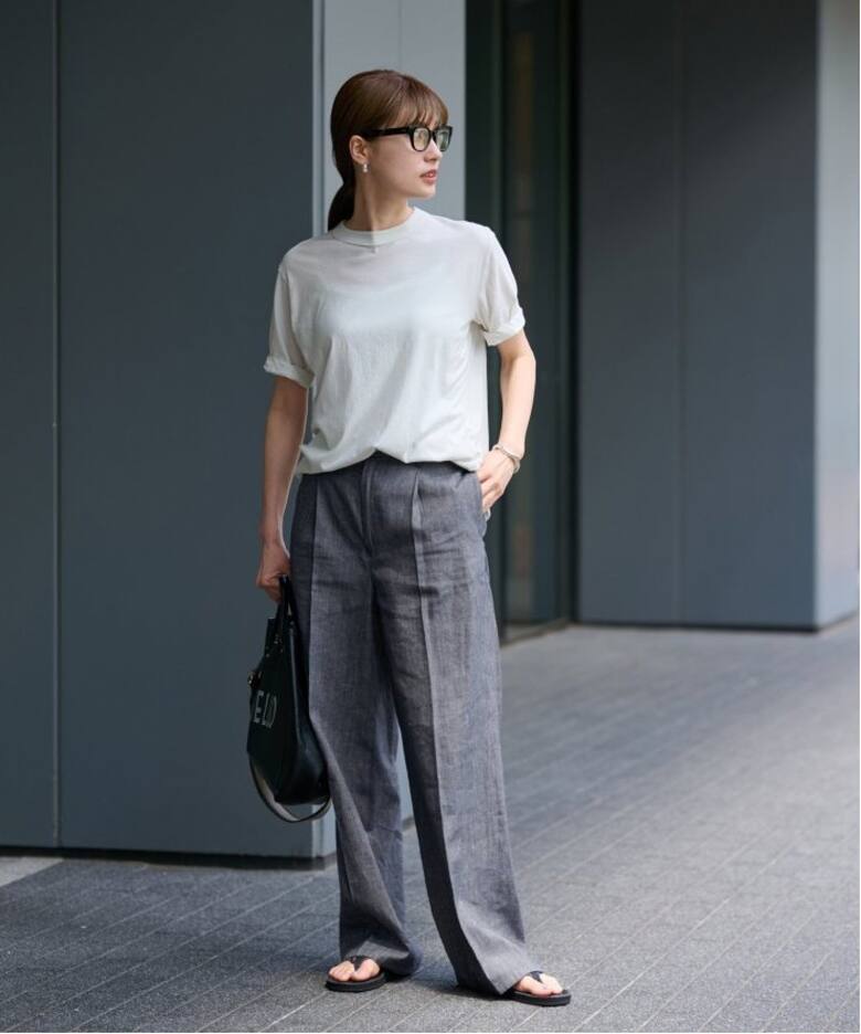 ≪一部カラーWEB限定・追加予約≫リネンMIXストレートパンツ（その他 