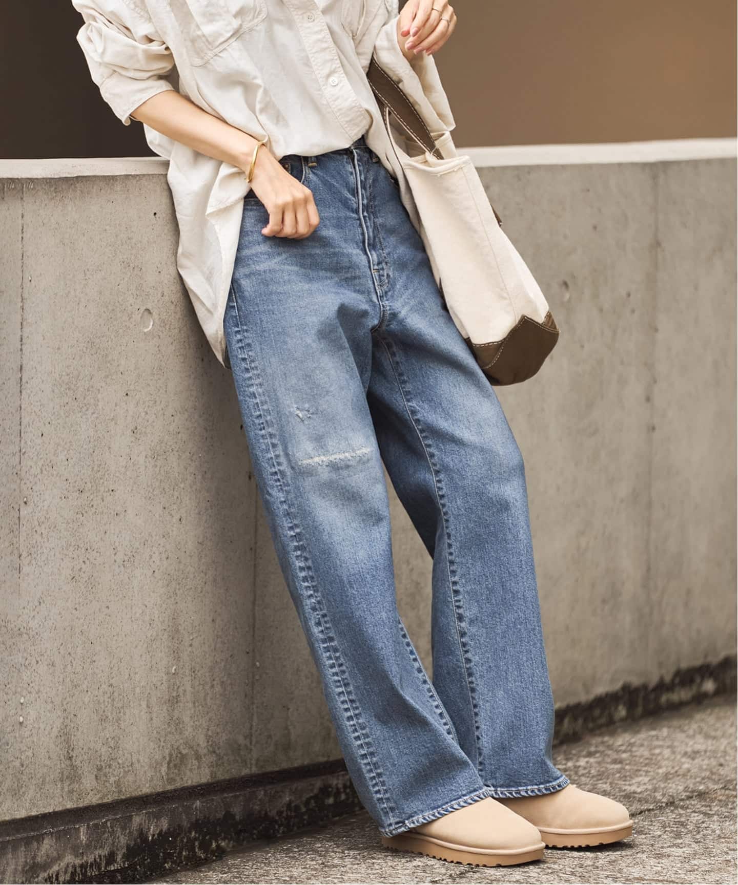 ≪予約≫NEWデニムストレートパンツ（デニムパンツ・ジーンズ