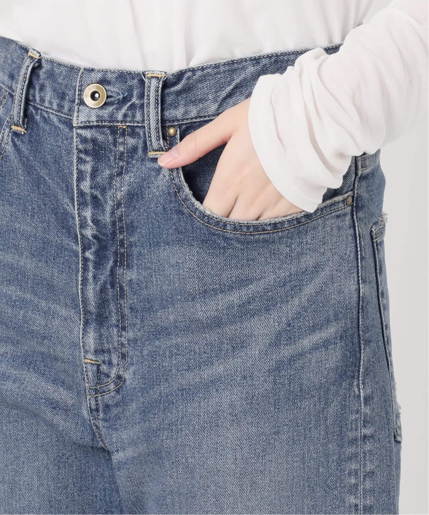 ≪予約≫NEWデニムストレートパンツ（デニムパンツ・ジーンズ