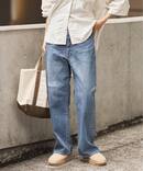 NEWデニムストレートパンツ