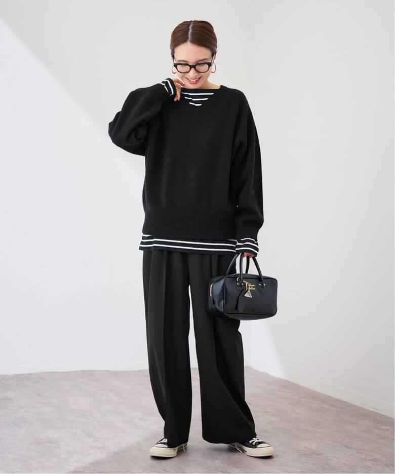 ≪WEB限定追加≫ウォッシャブルTWタックワイドパンツ（スラックス  