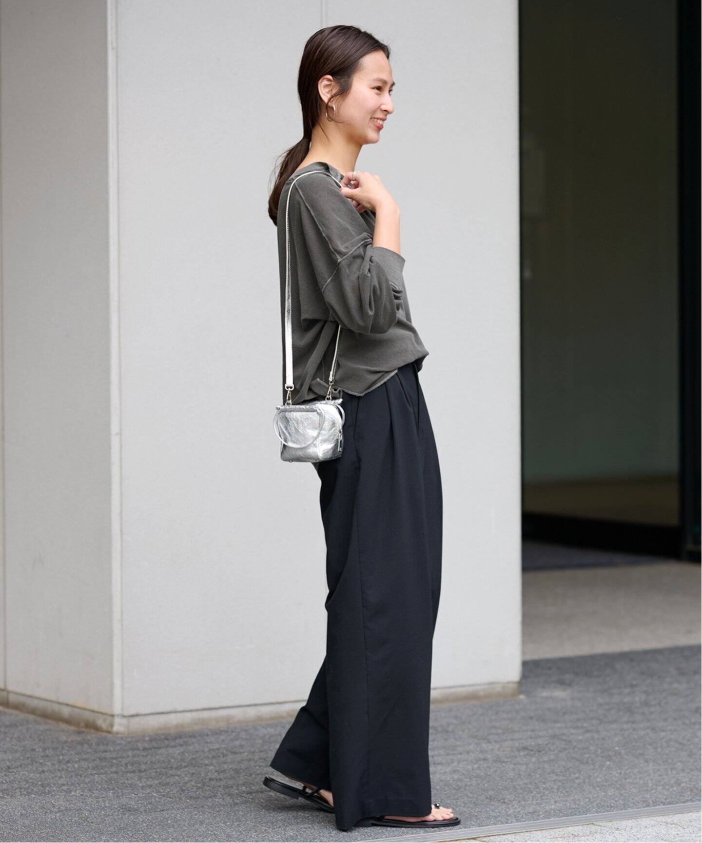 ≪WEB限定追加≫ウォッシャブルTWタックワイドパンツ
