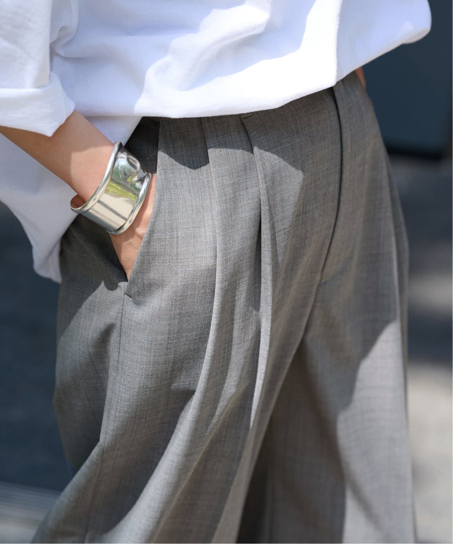超特価セール開催！！ ≪WEB限定追加≫ウォッシャブルTWタックワイドパンツ パンツ
