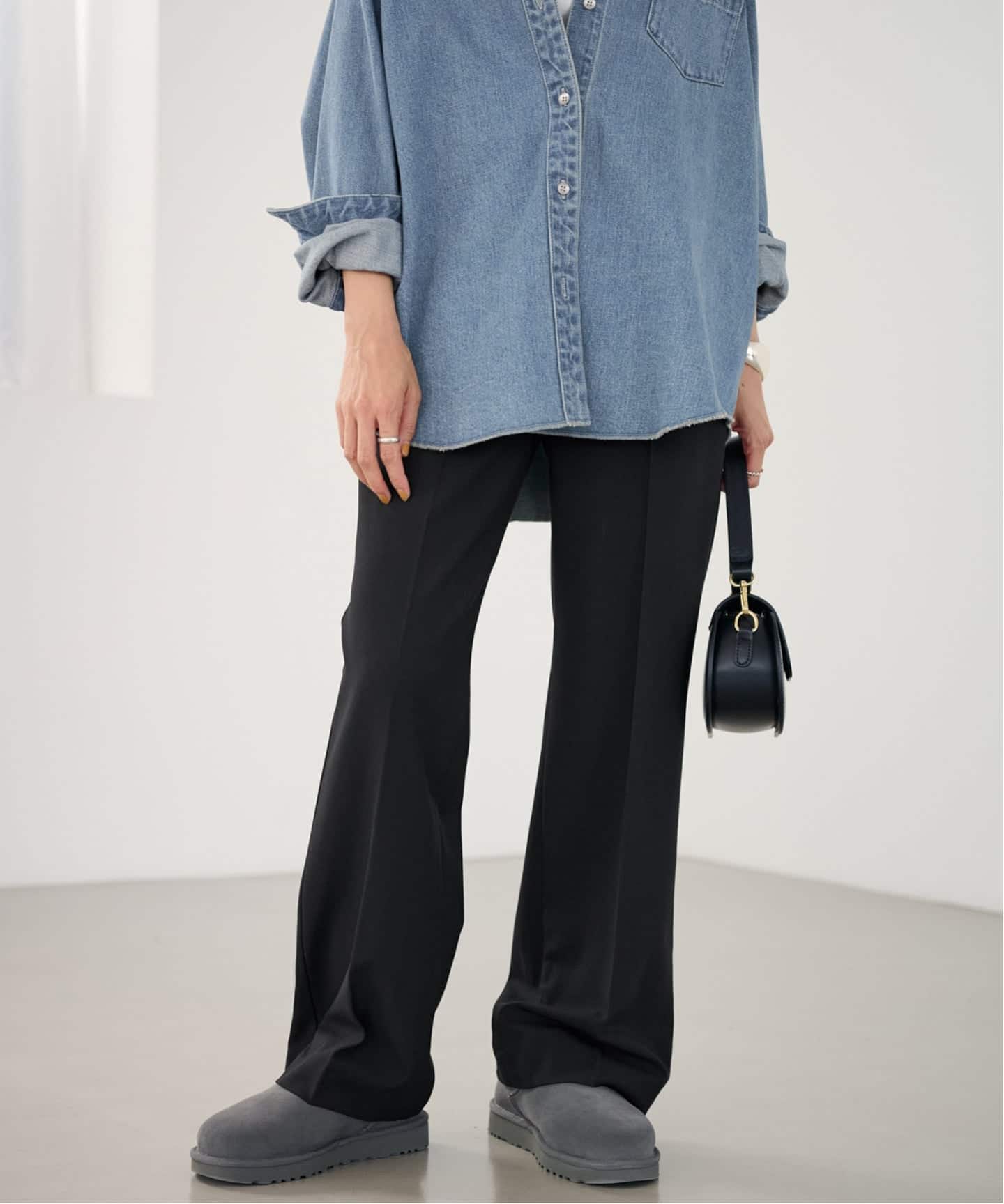 ≪追加≫裏起毛フレアパンツ 3（スラックス）｜FRAMeWORK（フレーム