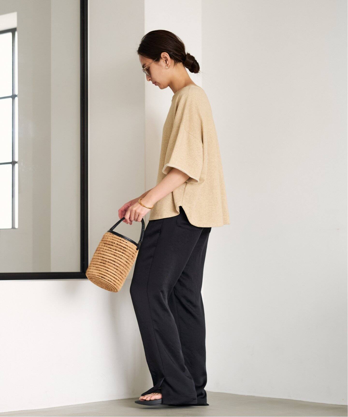 ≪WEB限定追加≫ヴィンテージサテンサイドスリットパンツ（その他