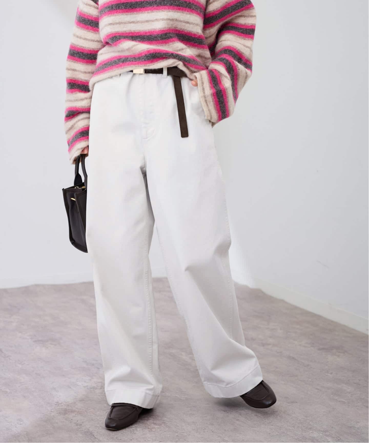 FRAMeWORK CHINOパンツ　ホワイト 38 フレームワーク FRAMeWORK ≪追加予約≫OVER SIZED CHINO パンツ