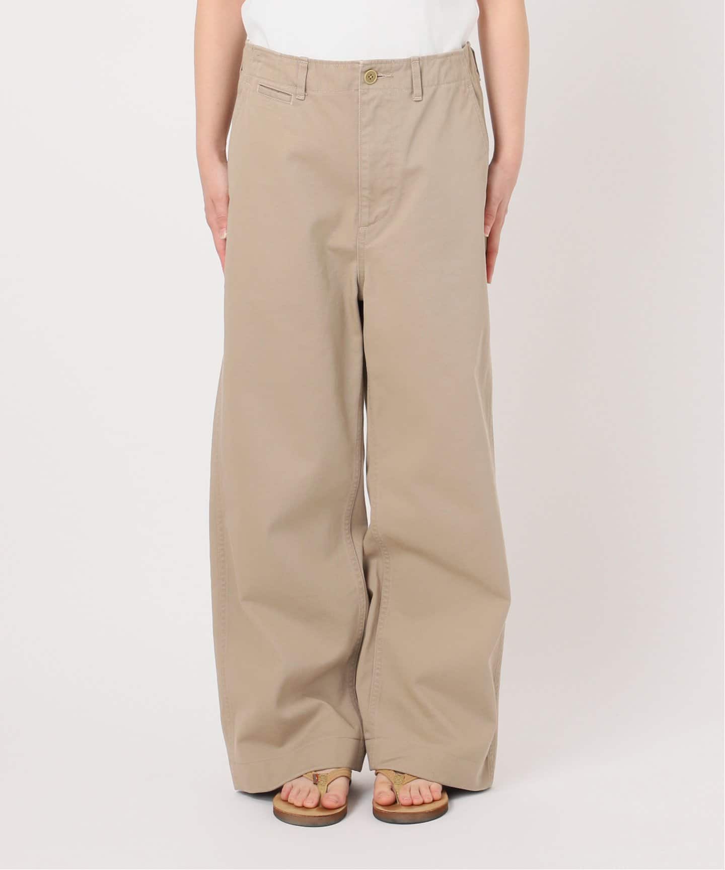 FRAMeWORK ルーズフィットチノパンツ 038 ベージュ ≪追加予約≫OVER SIZED CHINO パンツ（チノパンツ）｜FRAMeWORK