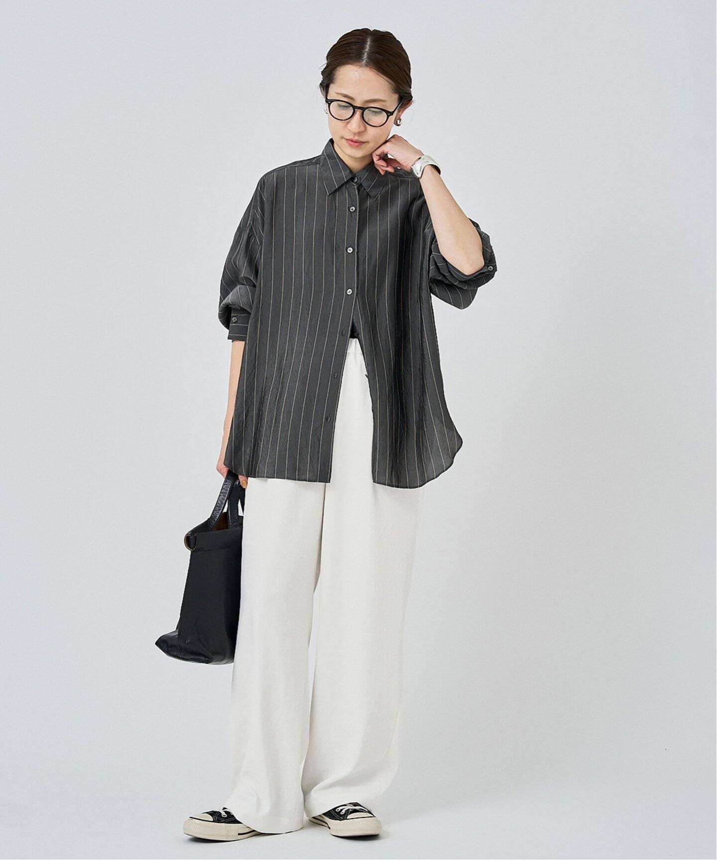 ≪手洗い可能≫ポリエステルツイルリラックスパンツ（その他