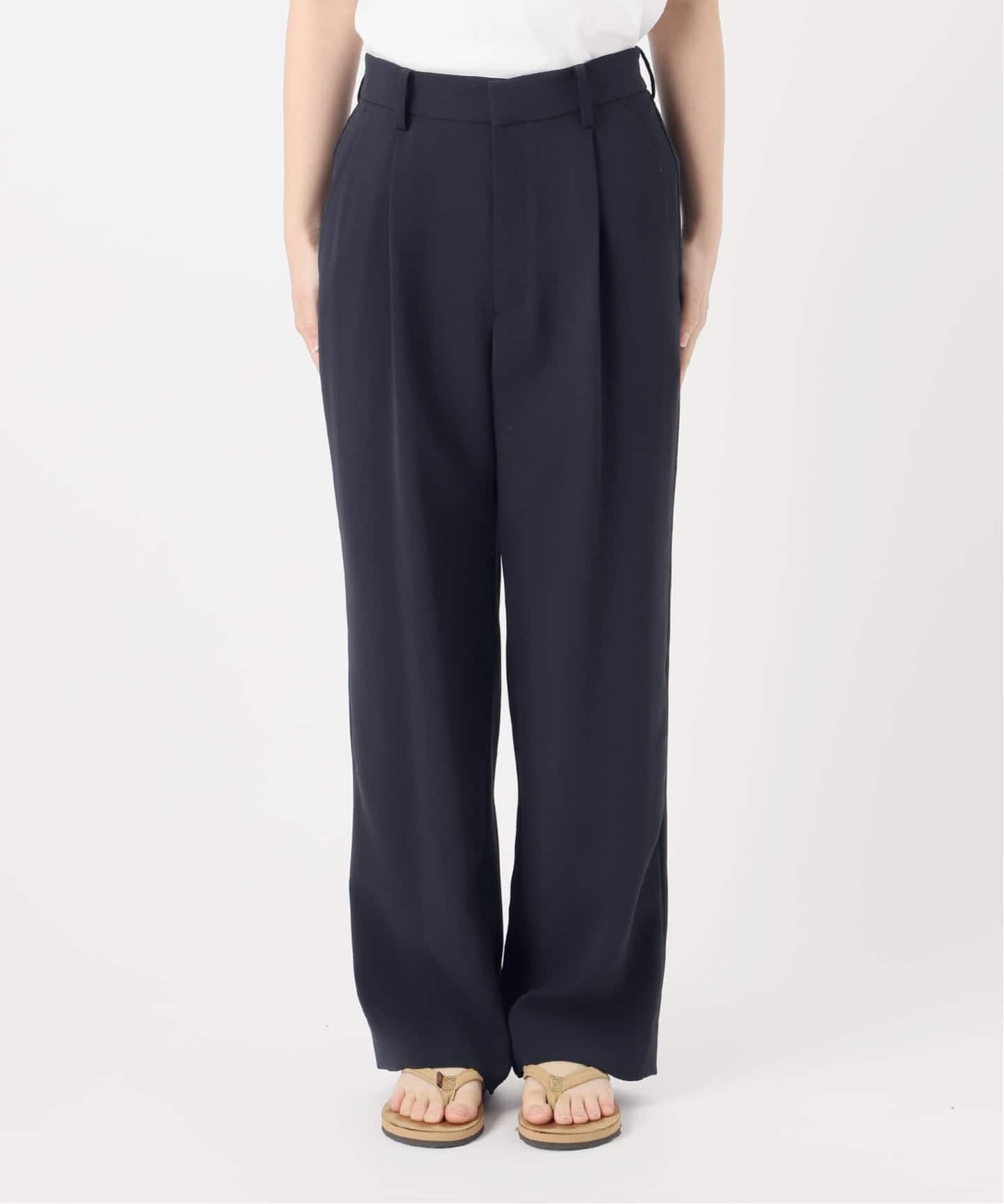 ポリアセテートストレートパンツ（スラックス）｜FRAMeWORK