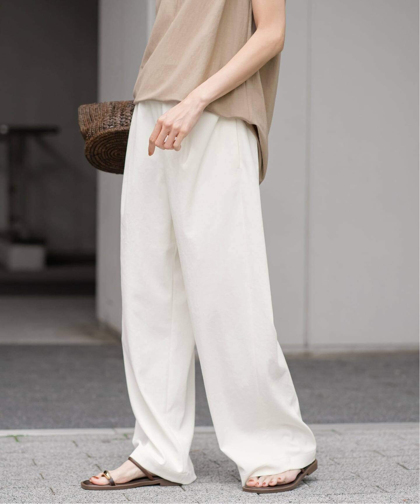 ≪追加≫ 手洗い可 / ポリエステルツイルリラックスパンツ 3