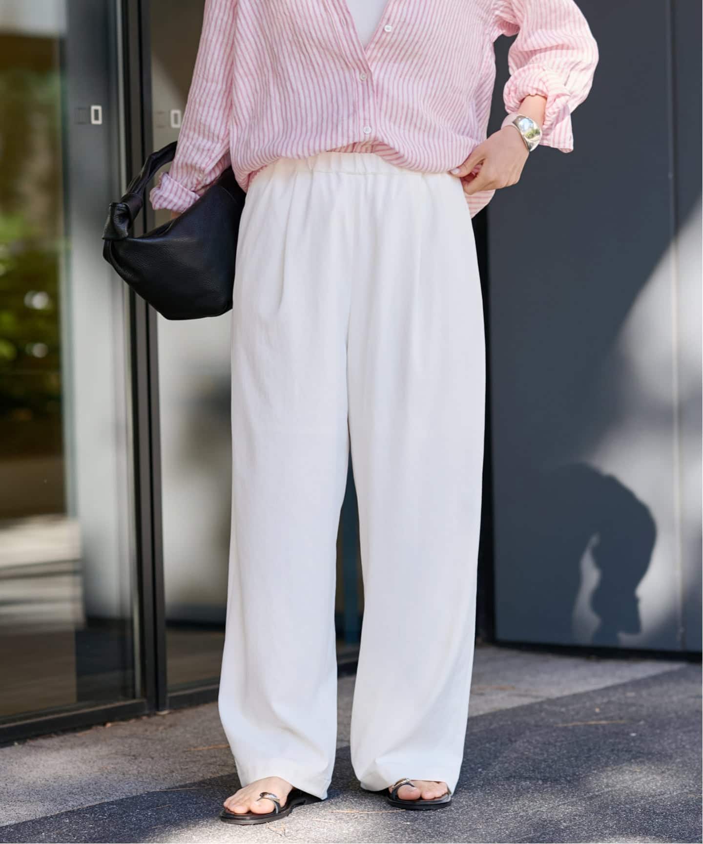 ≪追加≫ 手洗い可 / ポリエステルツイルリラックスパンツ 3