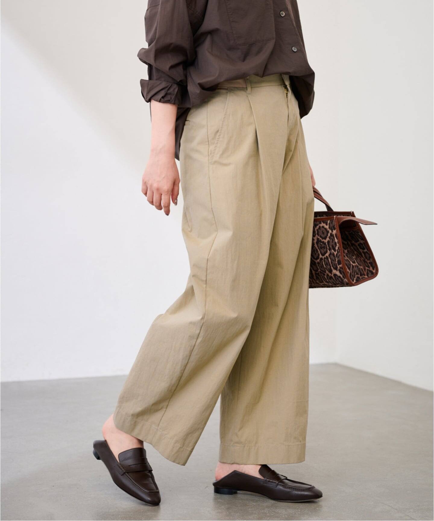 FＲAMeWORK コットンナイロンかクロップドパンツ FRAMeWORK｜コットンナイロンクロップドパンツ | Rakuten