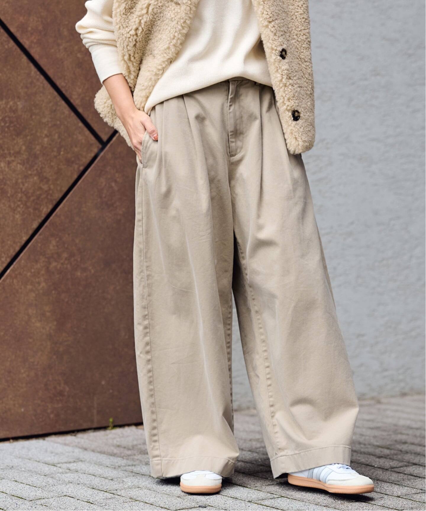 ARTS&SCIENCE 21SS Wide chinos リネンチノパンツ ARTS&SCIENCE 21SS Wide chinos リネンチノパンツ ARTS&SCIENCE 21SS