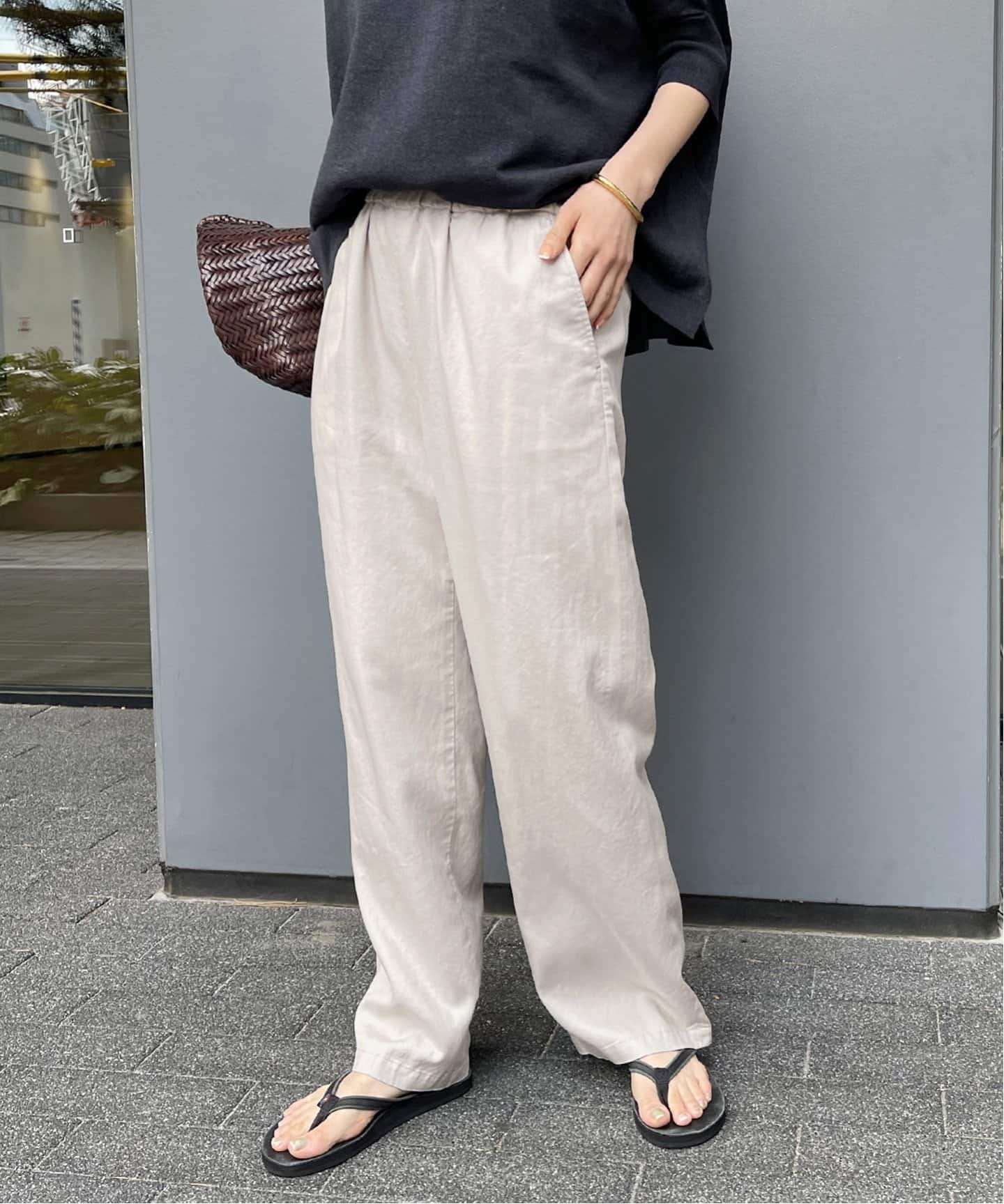 ゆっこ⭐︎新品⭐︎FRAMeWORK レーヨンリネンツイルドロストパンツ ≪WEB限定追加≫レーヨンリネンツイルドロストパンツ（その他
