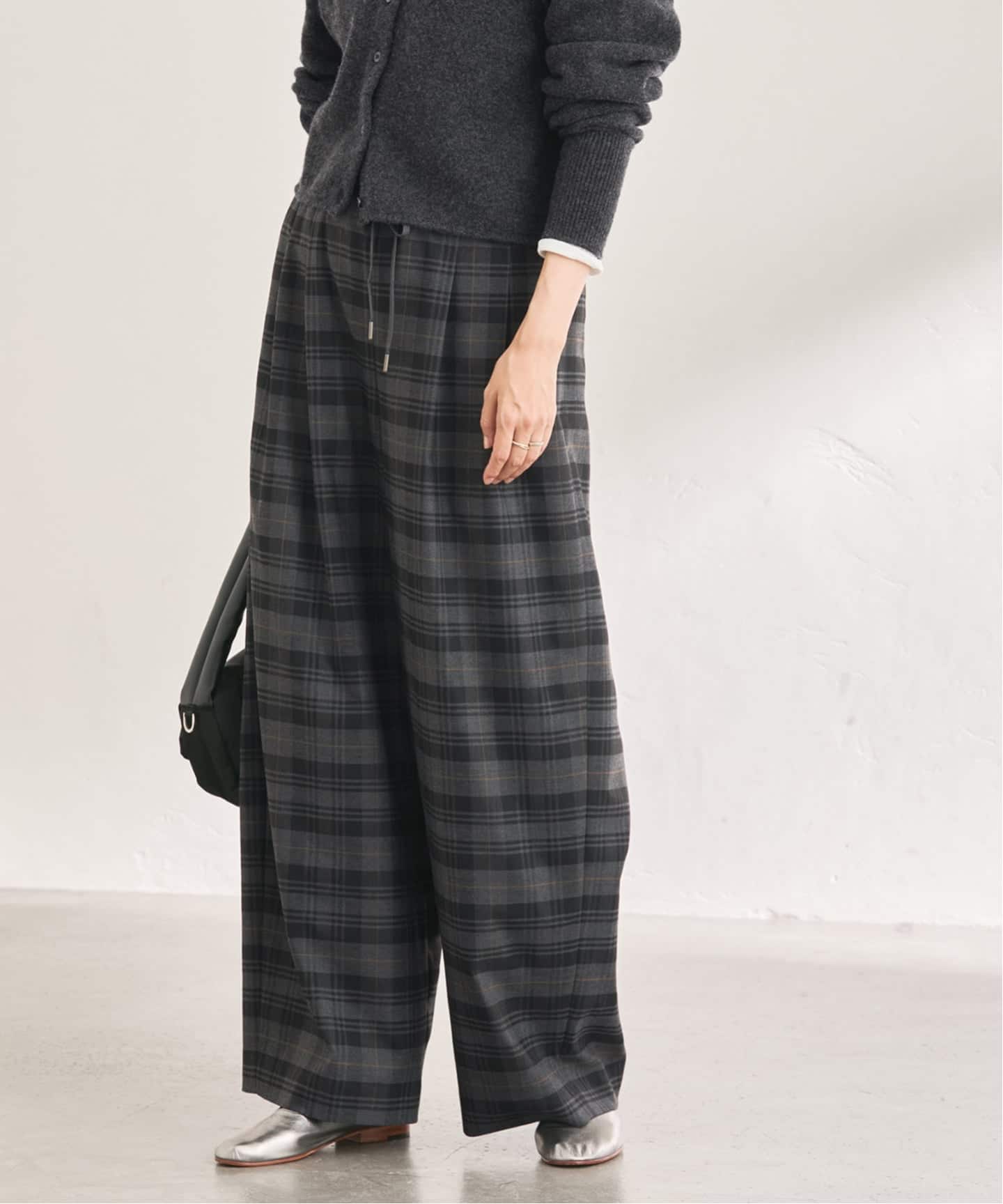 FRAMeWORK イージーワークパンツ チェックイージーパンツ（その他パンツ）｜FRAMeWORK（フレーム