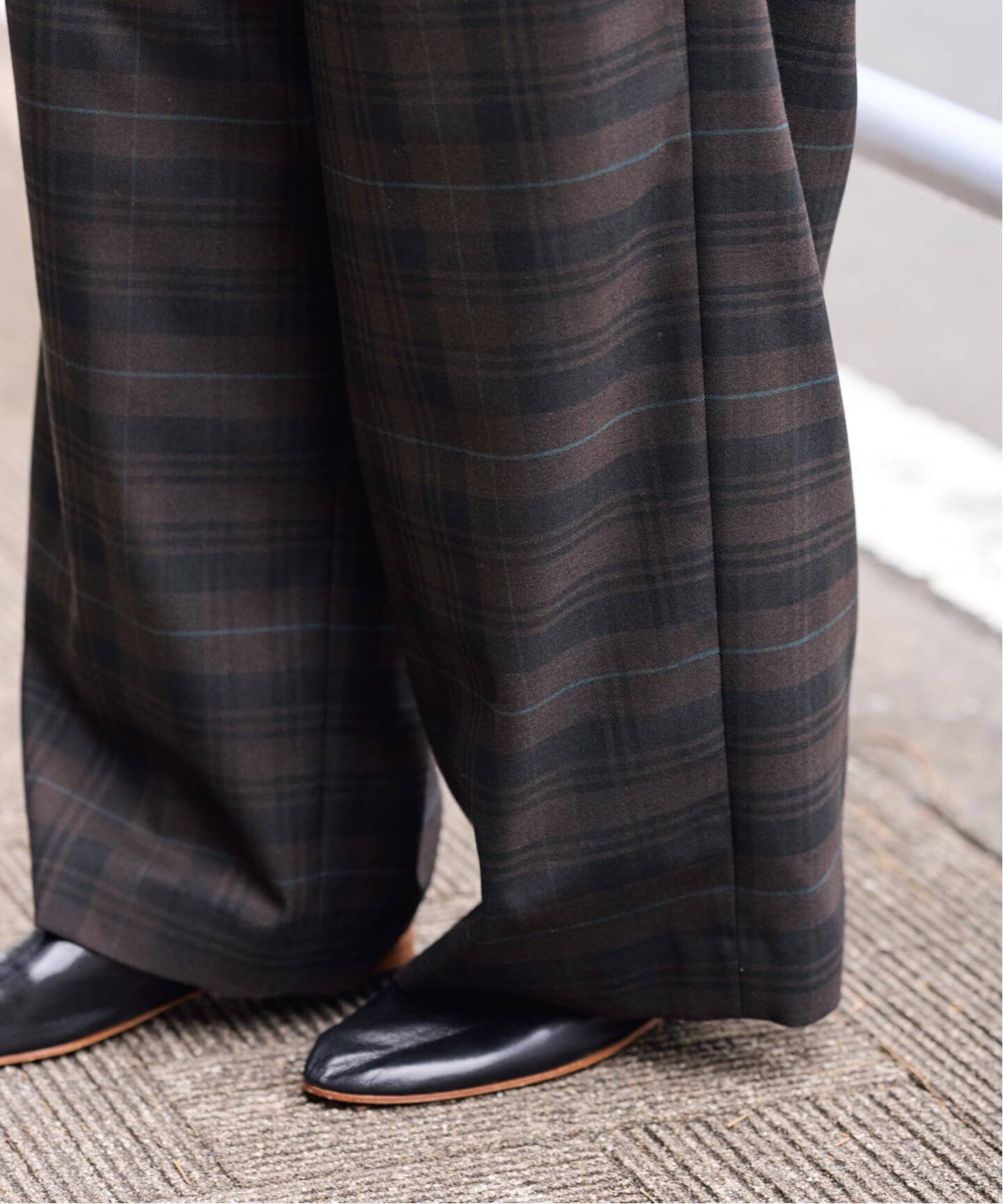 チェックイージーパンツ（その他パンツ）｜FRAMeWORK（フレーム