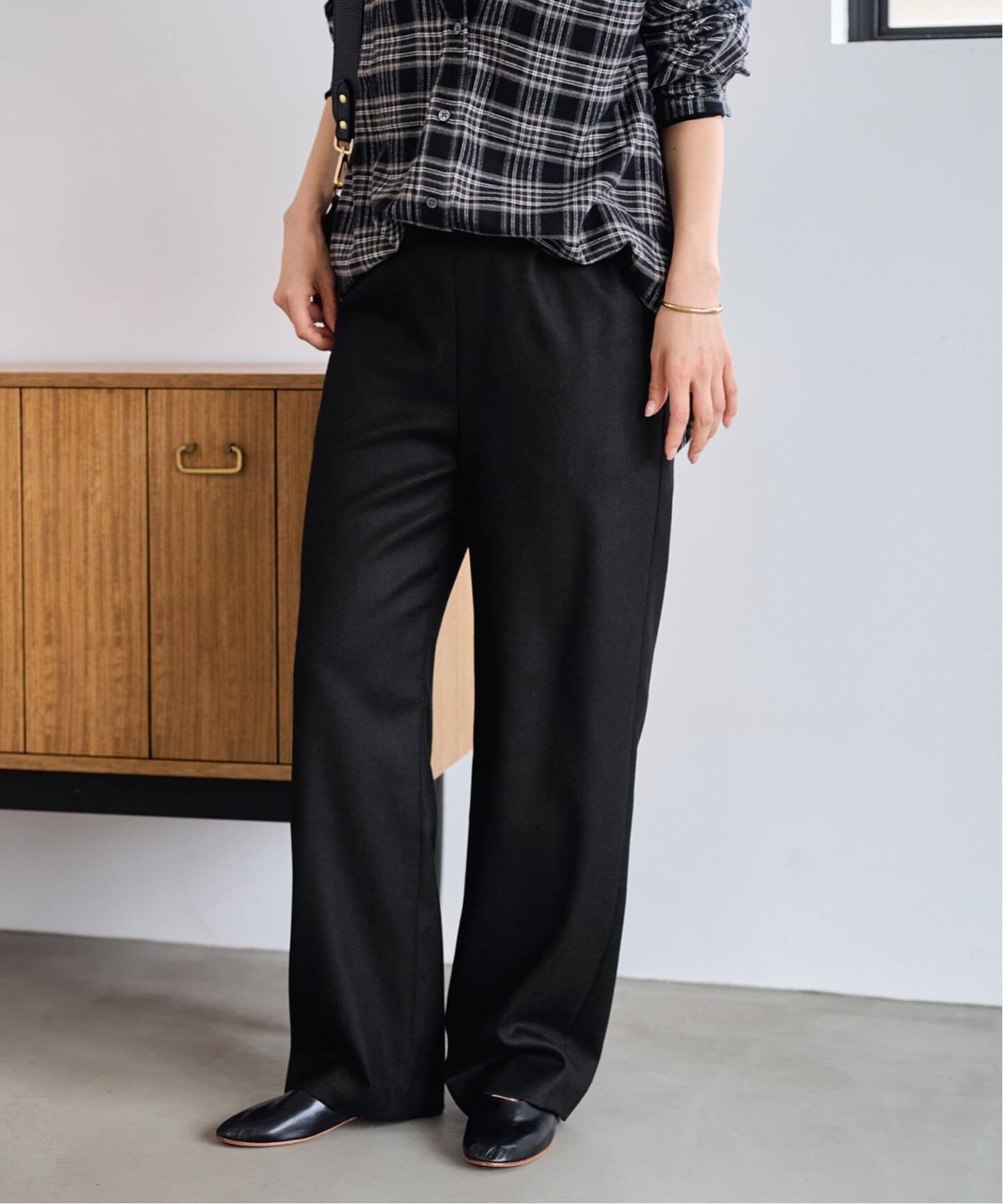 FRAMeWORK サキソニーイージーパンツ グレー 38 ≪手洗い可 / 追加予約≫ウォッシャブルサキソニーイージー