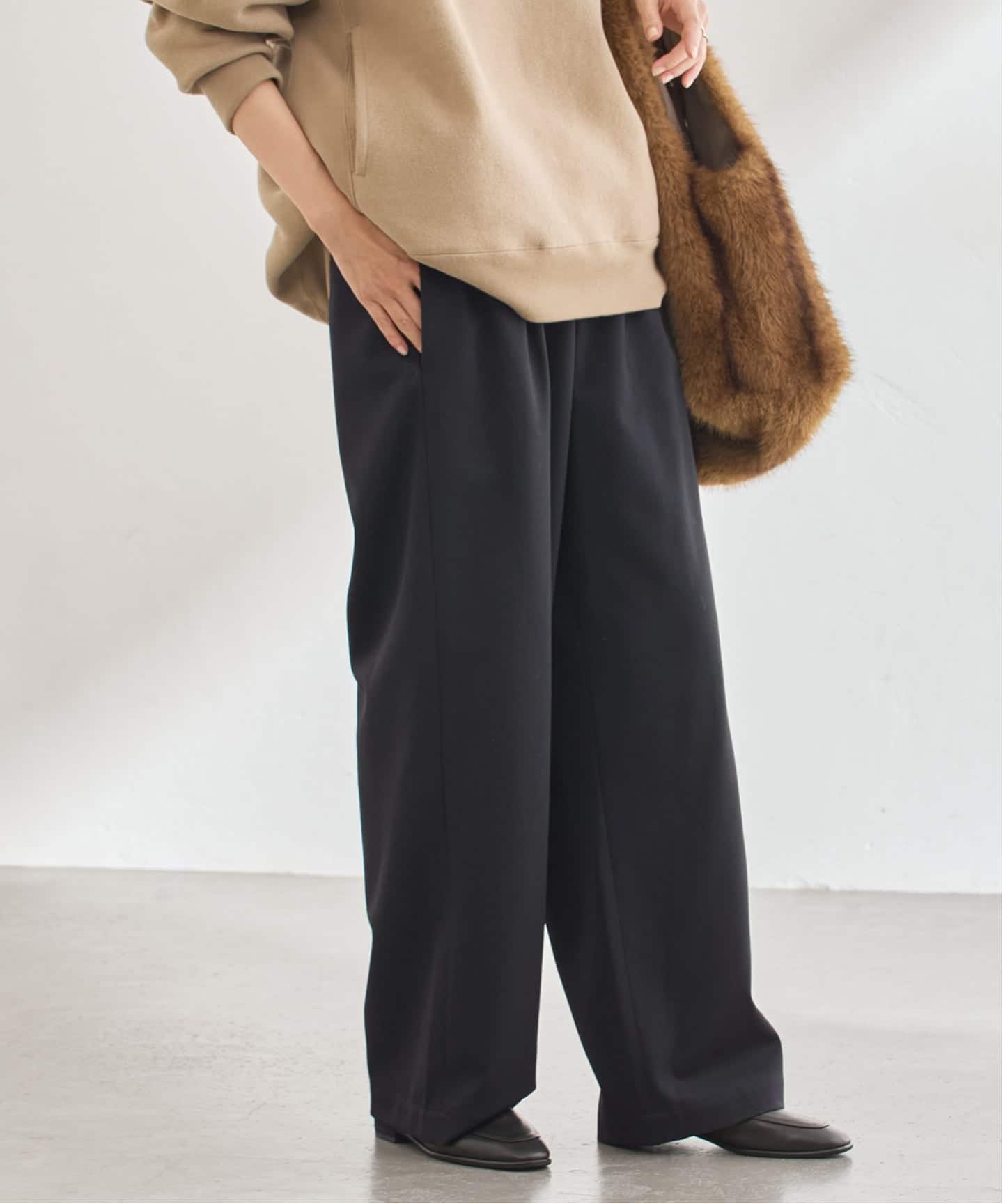 ≪追加/ 手洗い可≫TWギャバリラックスパンツ 2（スラックス