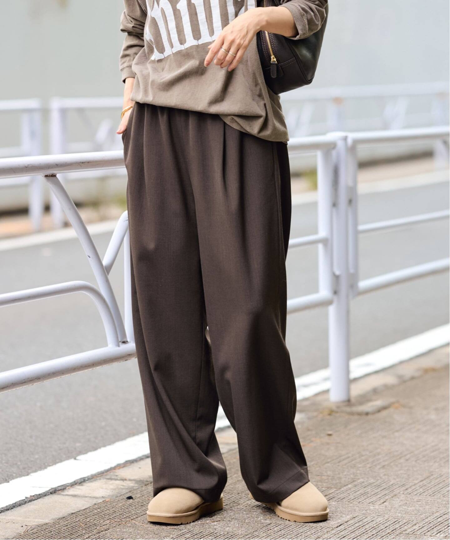 ≪追加/ 手洗い可≫TWギャバリラックスパンツ 2（スラックス