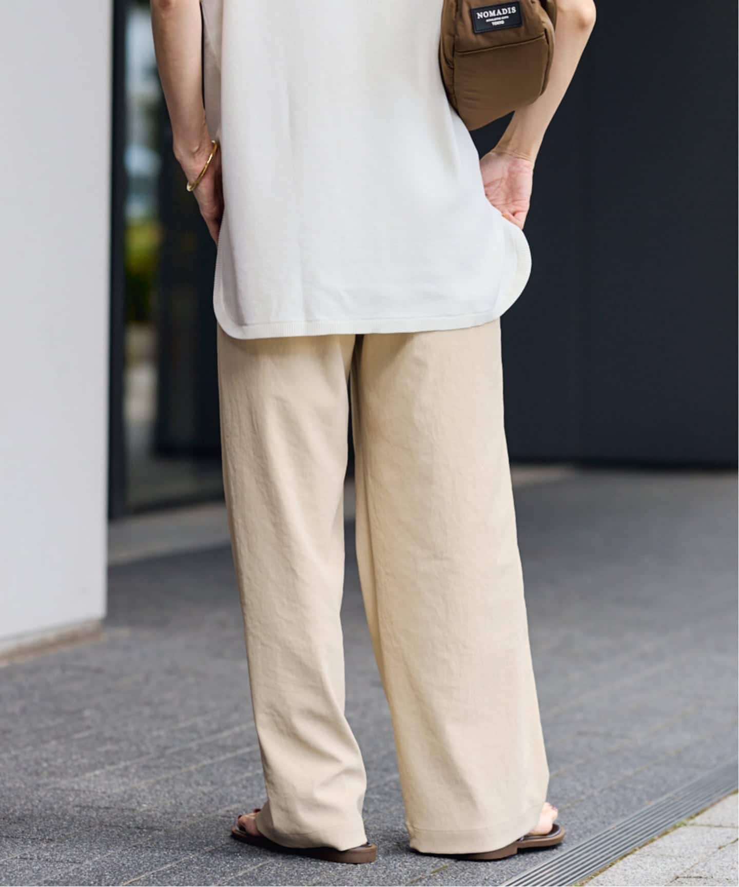 ≪追加≫ 手洗い可 / ポリエステルツイルリラックスパンツ