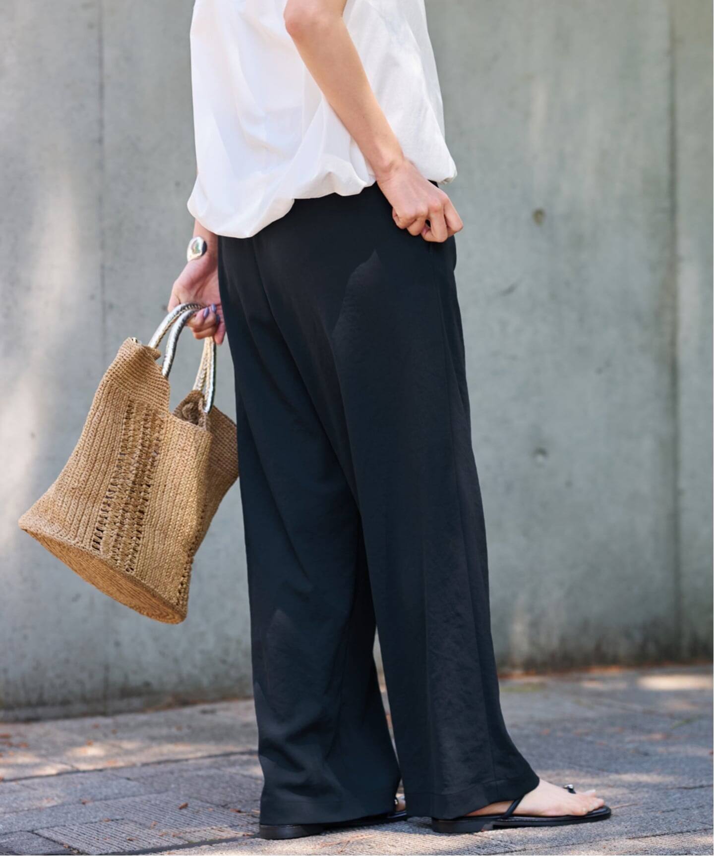 ≪追加≫ 手洗い可 / ポリエステルツイルリラックスパンツ