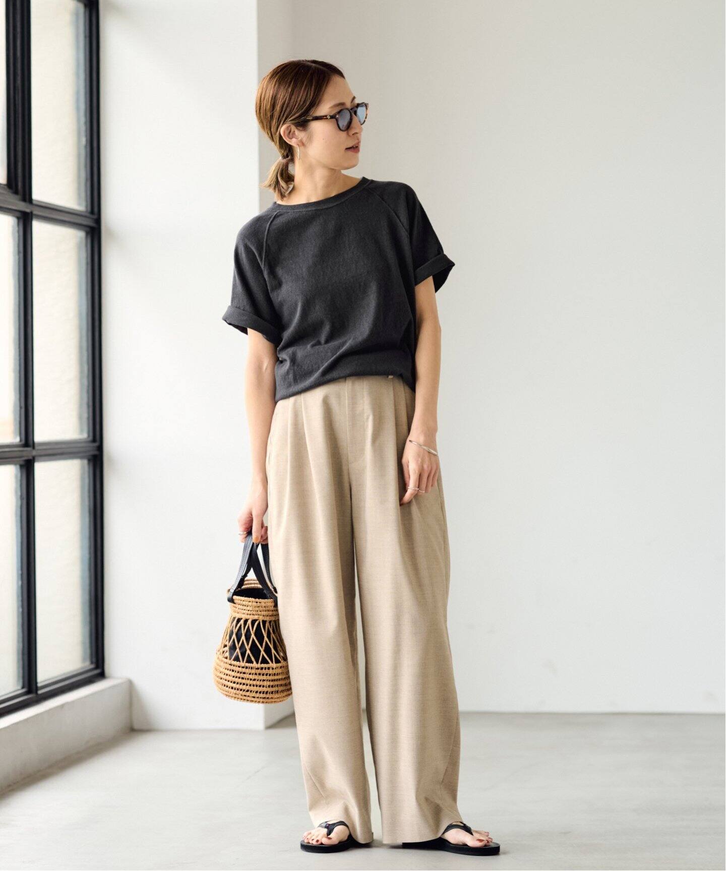 新品タグ付き FRAMeWORK リネンライククロスタックパンツ 38 FRAMeWORK｜リネンライククロスタックパンツ | Rakuten Fashion