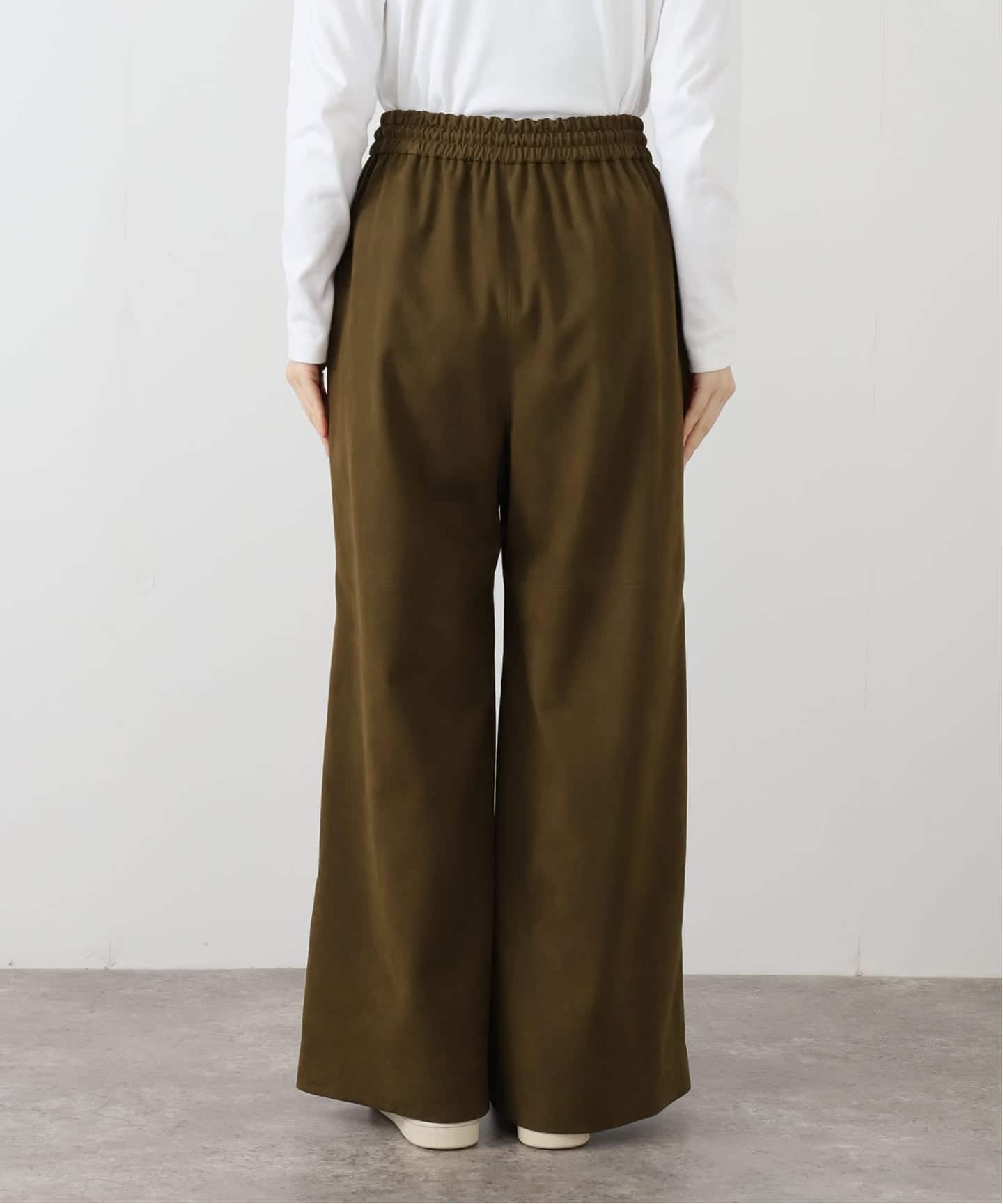 フェイクスエードワイドパンツ（その他パンツ）｜FRAMeWORK（フレーム