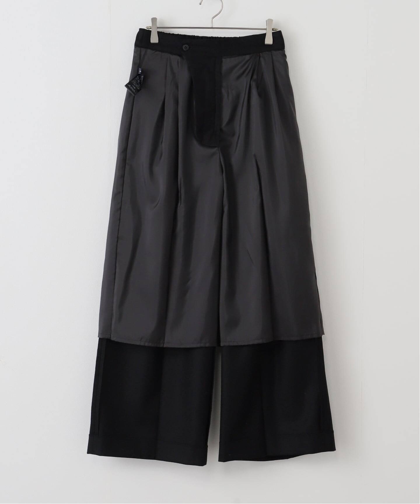 カシミヤ混フラノワイドパンツ（スラックス）｜FRAMeWORK（フレーム